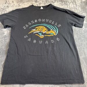 Fashion Gear Jacksonville Jaguars Vintage NFL Puffy 3D Paint Shirt Black Large